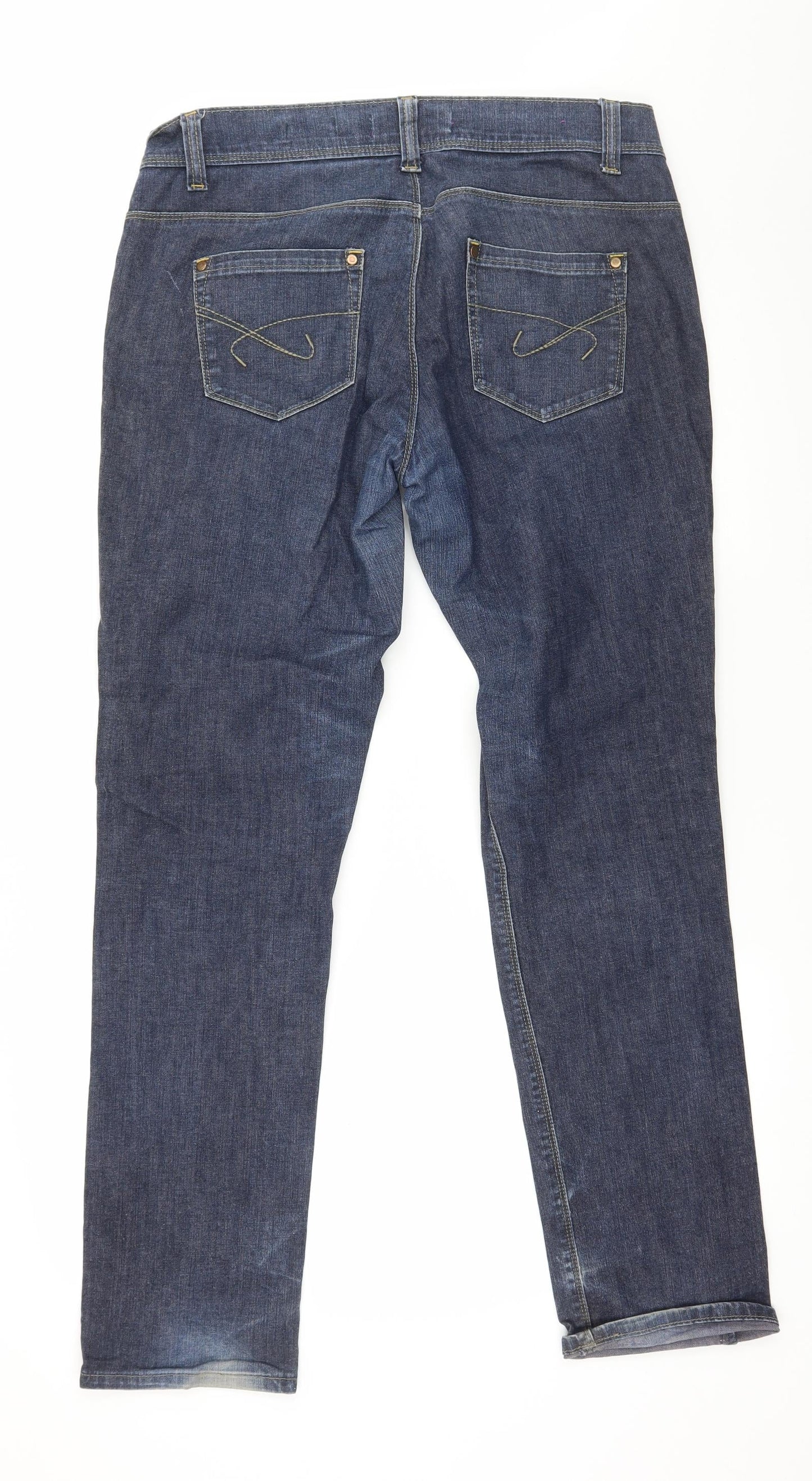 Disco Womens Blue  Denim Skinny Jeans Size 14 L30 in