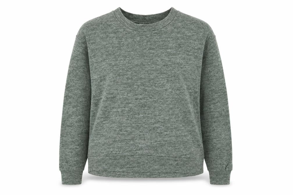 H&M Womens Green  Knit Pullover Hoodie Size M