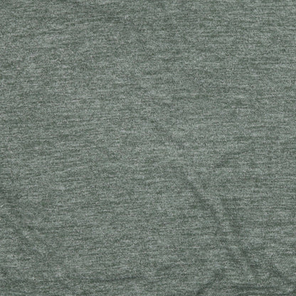 Brand and care label for H&M women’s green knit pullover hoodie, size M