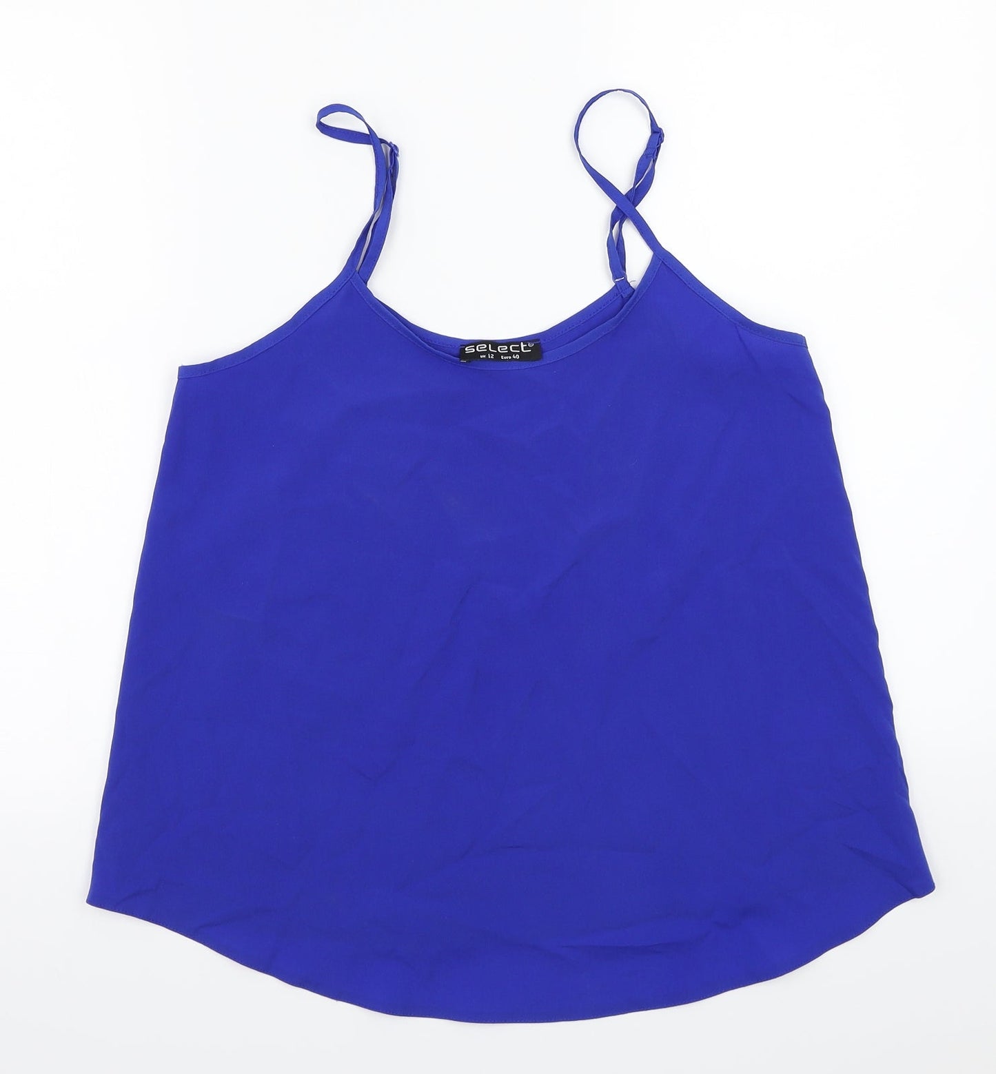 Select Womens Blue   Basic T-Shirt Size 12