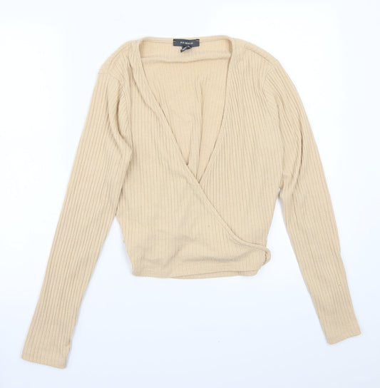 Primark Womens Beige   Cardigan Jumper Size M