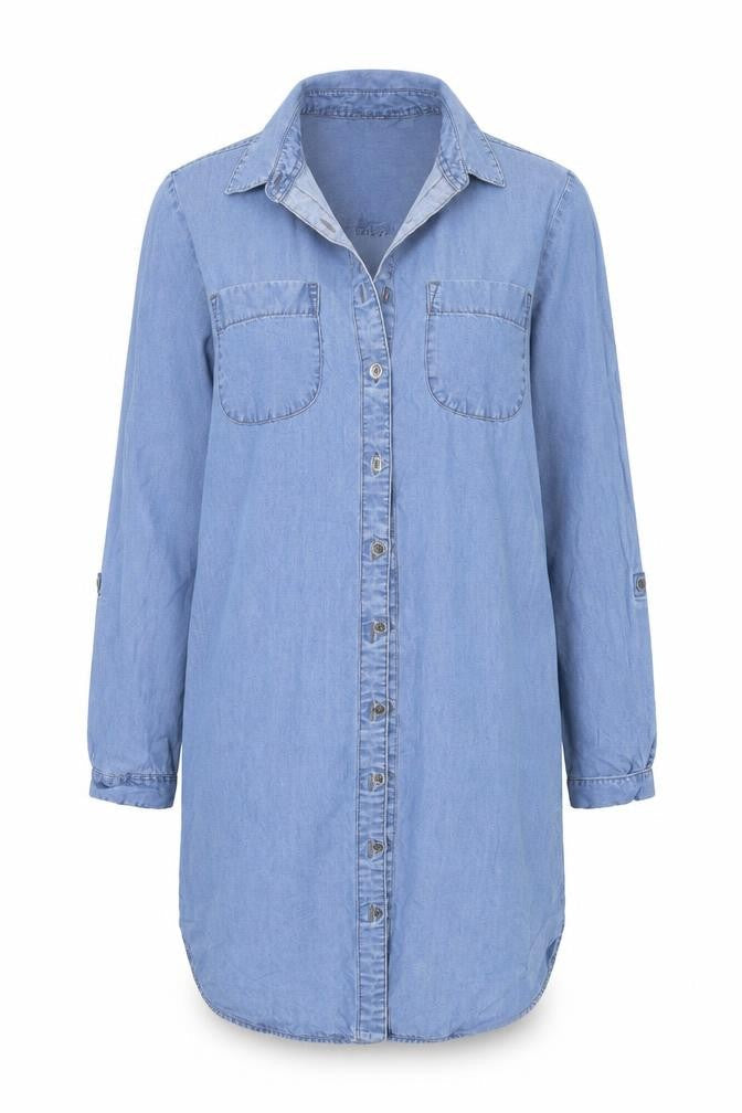 F&F Womens Blue   Basic Button-Up Size 6
