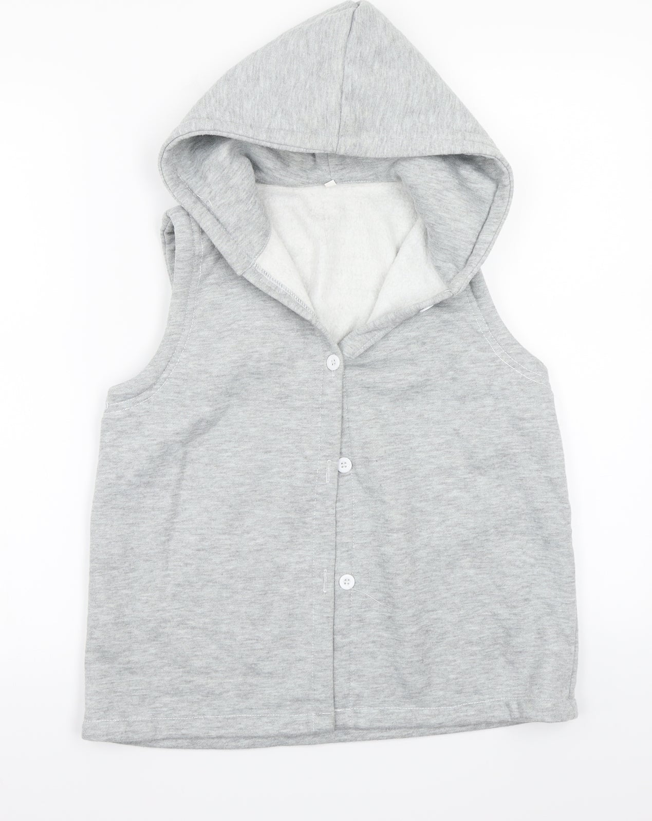 Preworn Womens Grey   Gilet Coat Size 2