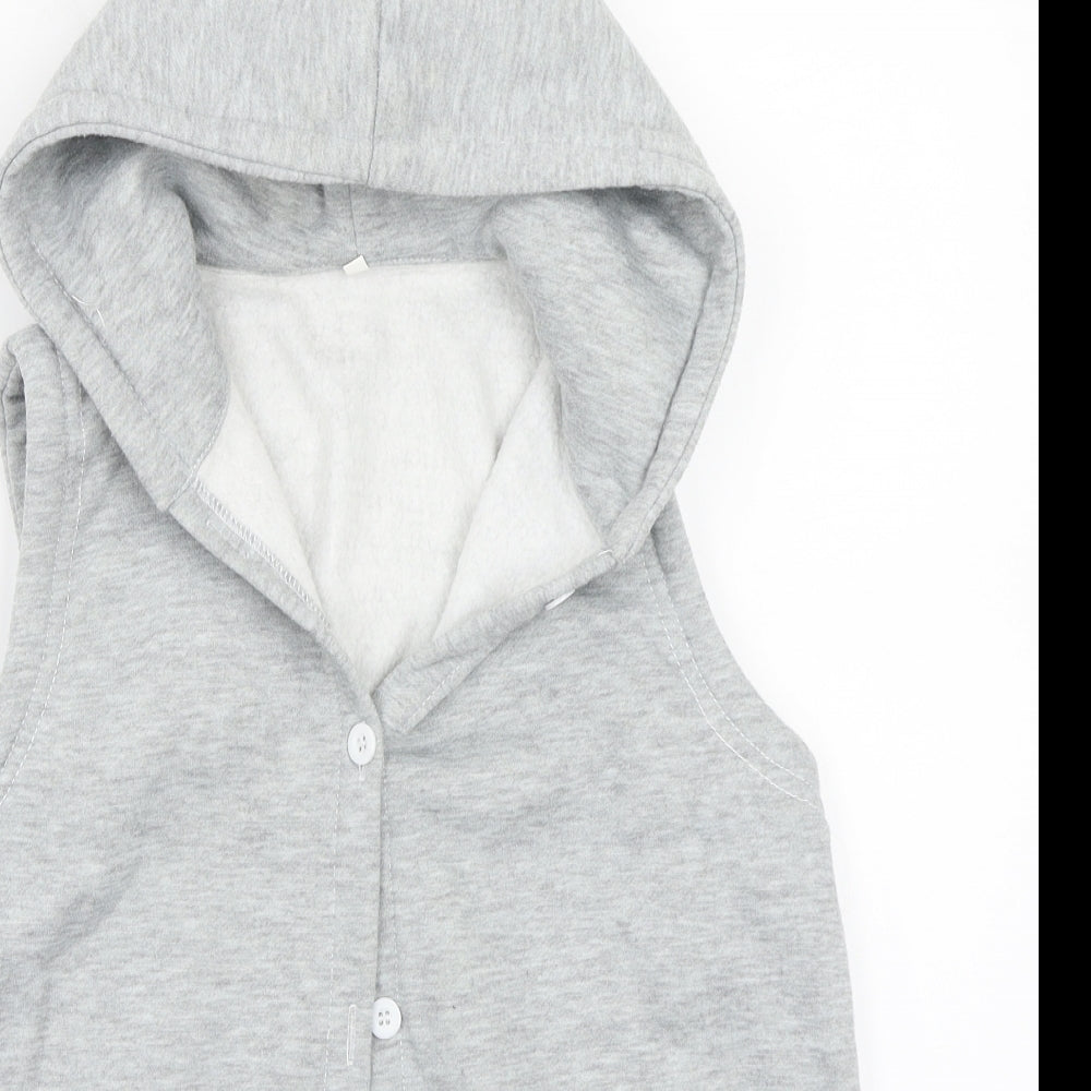 Preworn Womens Grey   Gilet Coat Size 2