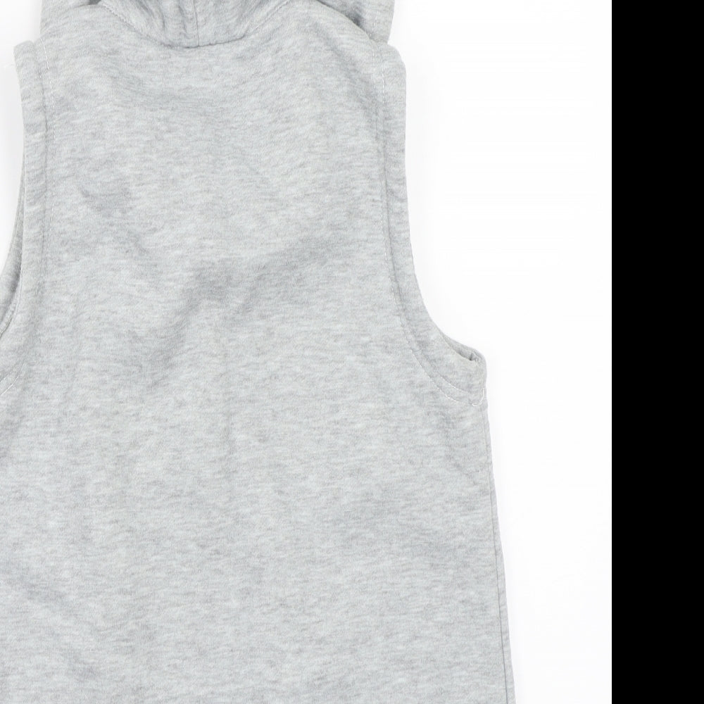 Preworn Womens Grey   Gilet Coat Size 2