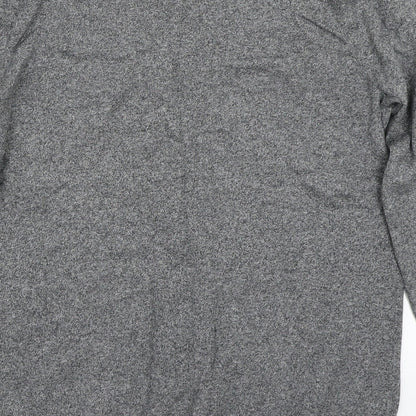 Brand and care label for Topman men’s grey jumper, size M