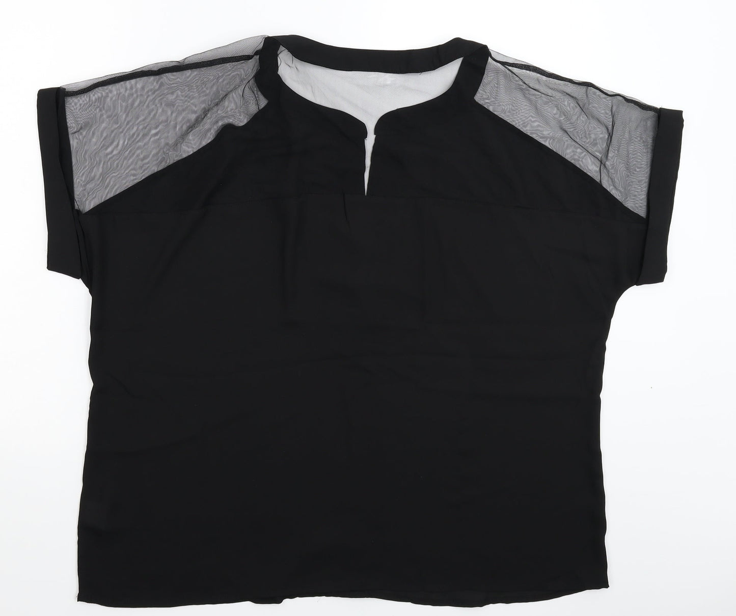 Emery Rose Womens Black   Basic Blouse Size XL