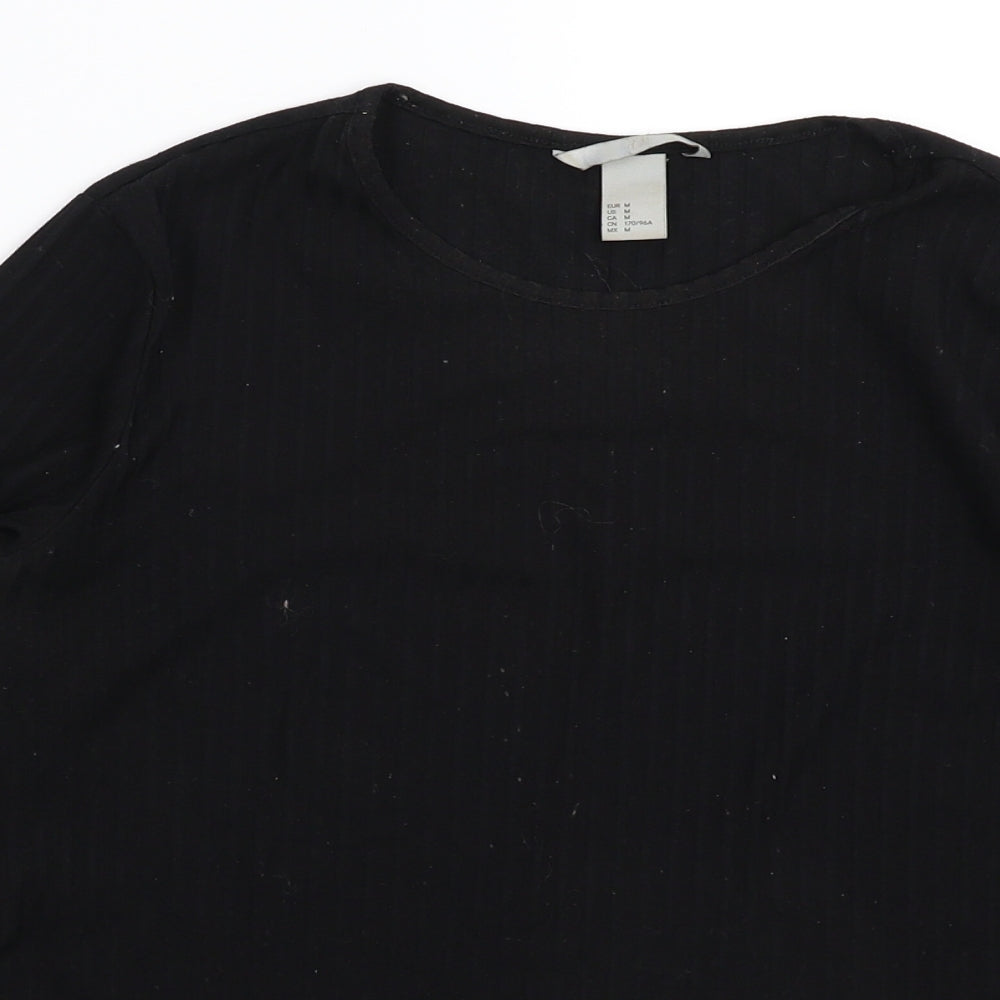 H&M Womens Black   Pullover Jumper Size M