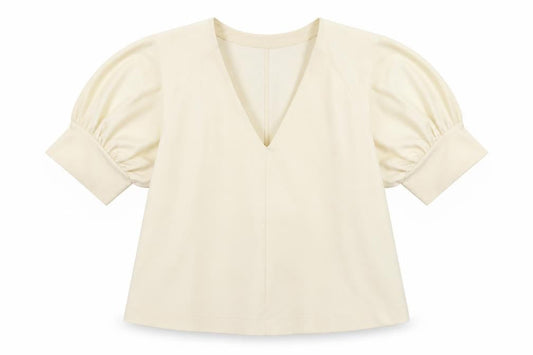 Front view of Zara women’s white basic t-shirt, size S
