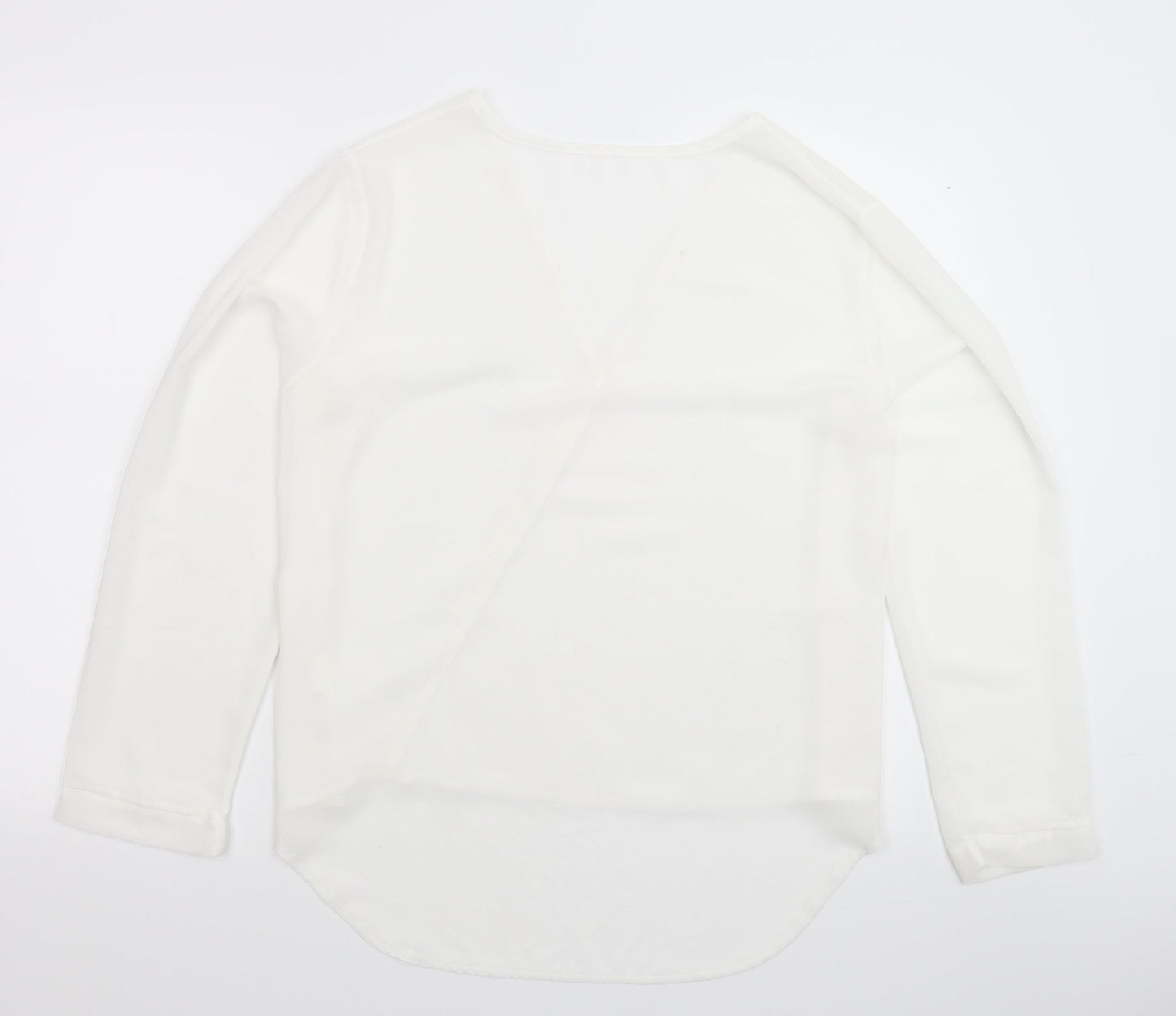 Preworn Womens White   Basic Blouse Size 4XL