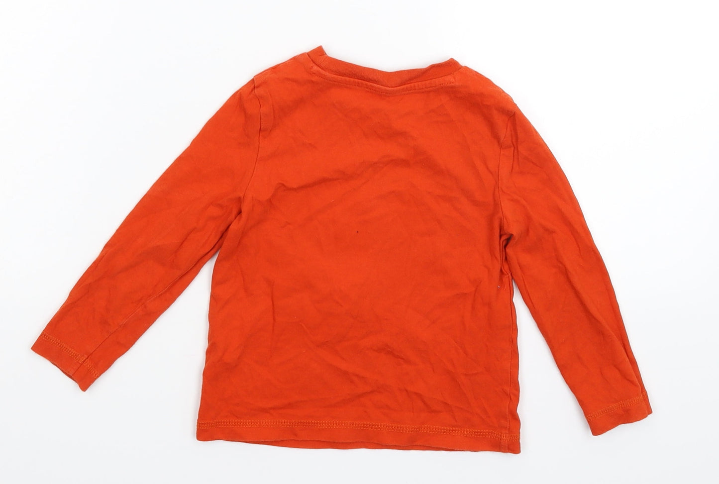 George Boys Orange   Basic T-Shirt Size 18-24 Months