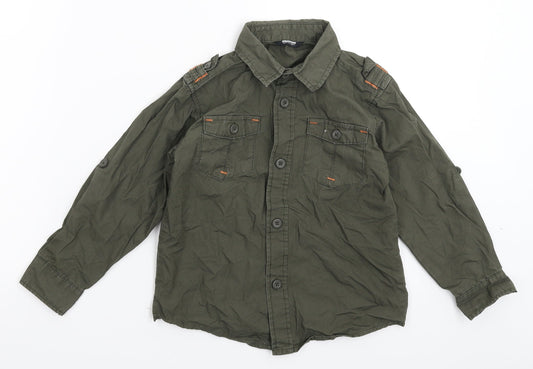 George Boys Grey   Basic Button-Up Size 4-5 Years