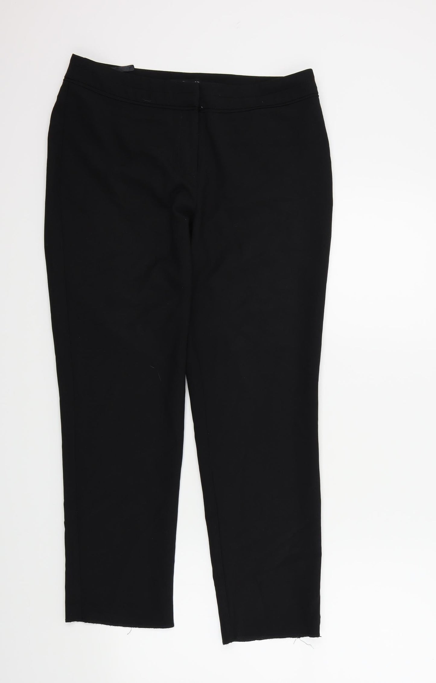 F&F Womens Black Houndstooth  Trousers  Size 10 L26 in