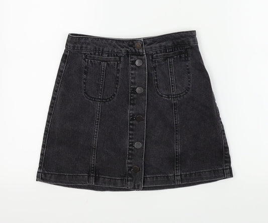 top shop Womens Black   A-Line Skirt Size 25 in