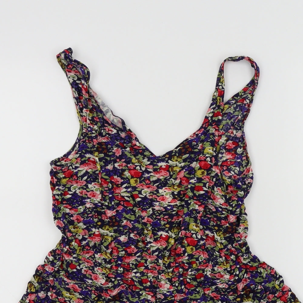 I Love H81 Womens Multicoloured Floral  Basic Blouse Size 10