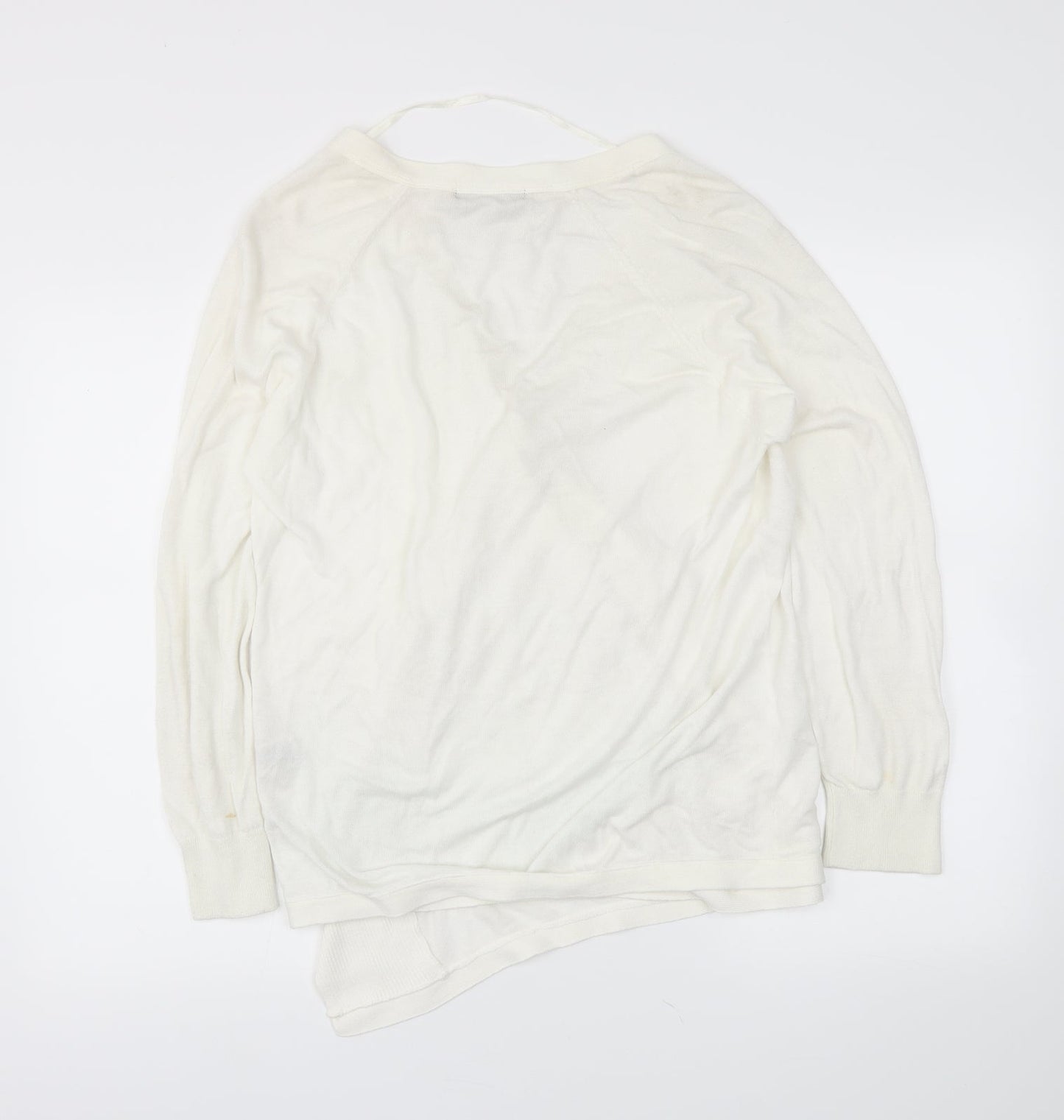 atmospheer Womens White   Wrap Jumper Size 12