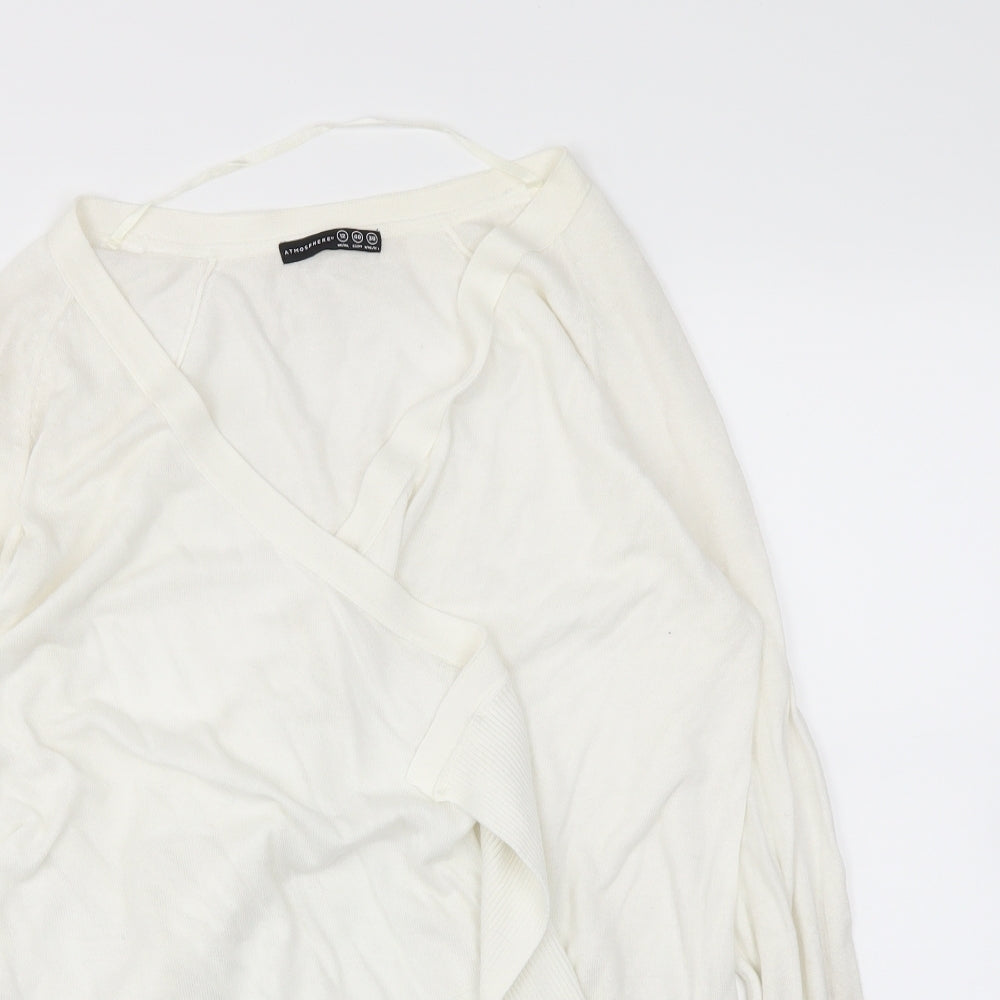 atmospheer Womens White   Wrap Jumper Size 12