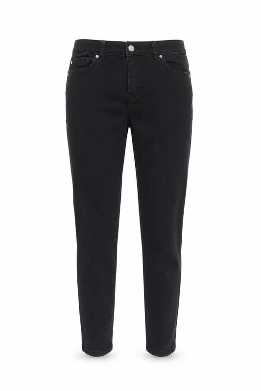 DenimCo Womens Black  Denim Skinny Jeans Size 14 L26 in