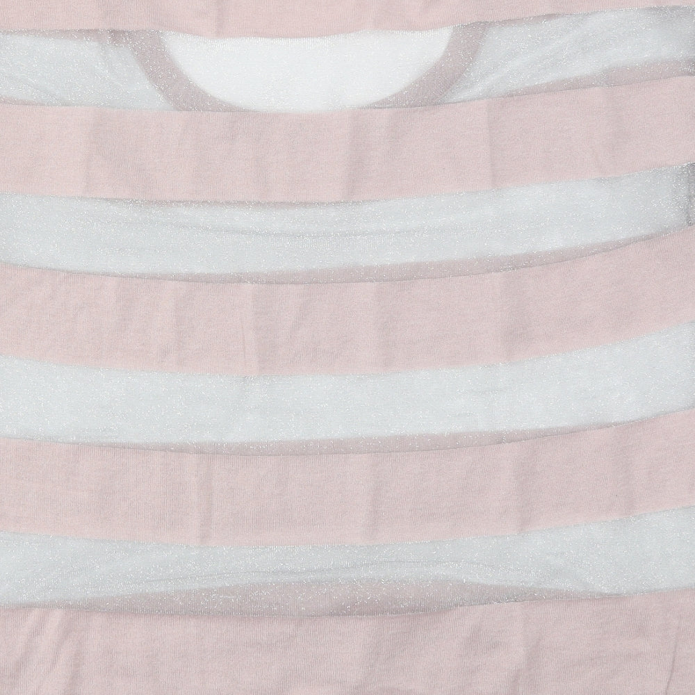 Dorothy Perkins Womens Pink Striped  Pullover Jumper Size 10