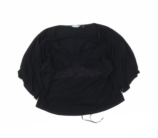 Red Herring Womens Black   Basic Blouse Size 14