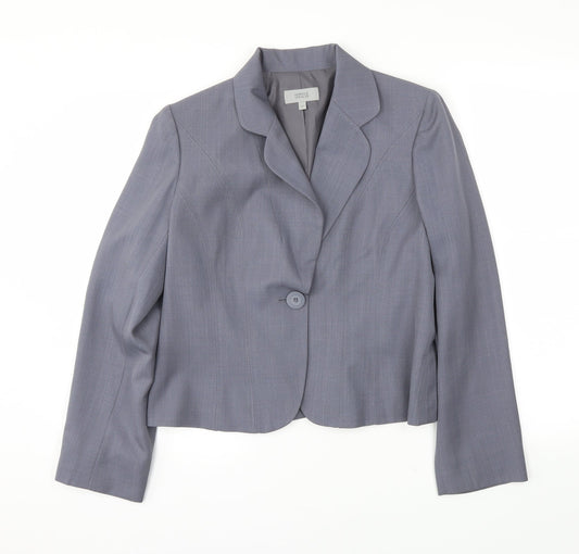 M&S Womens Grey   Jacket Blazer Size 14