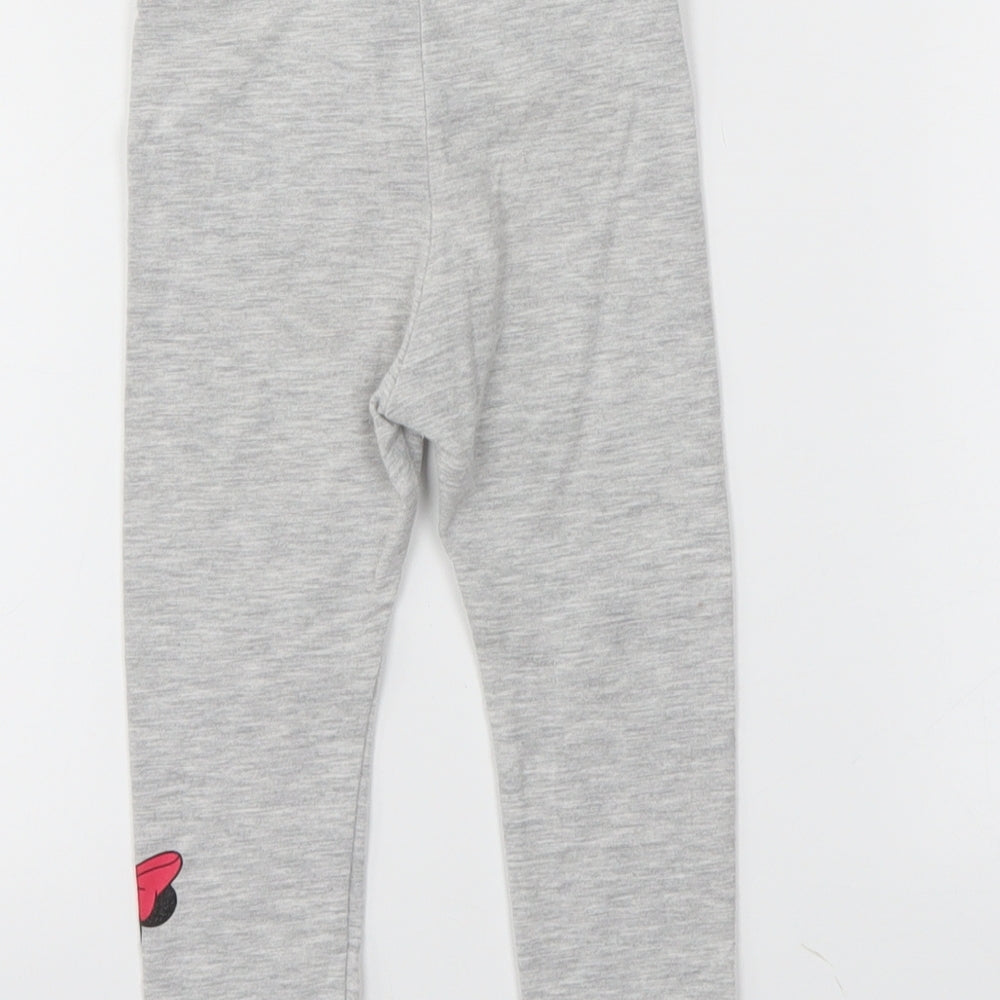 H&M Girls Grey   Pedal Pusher Trousers Size 2 Years