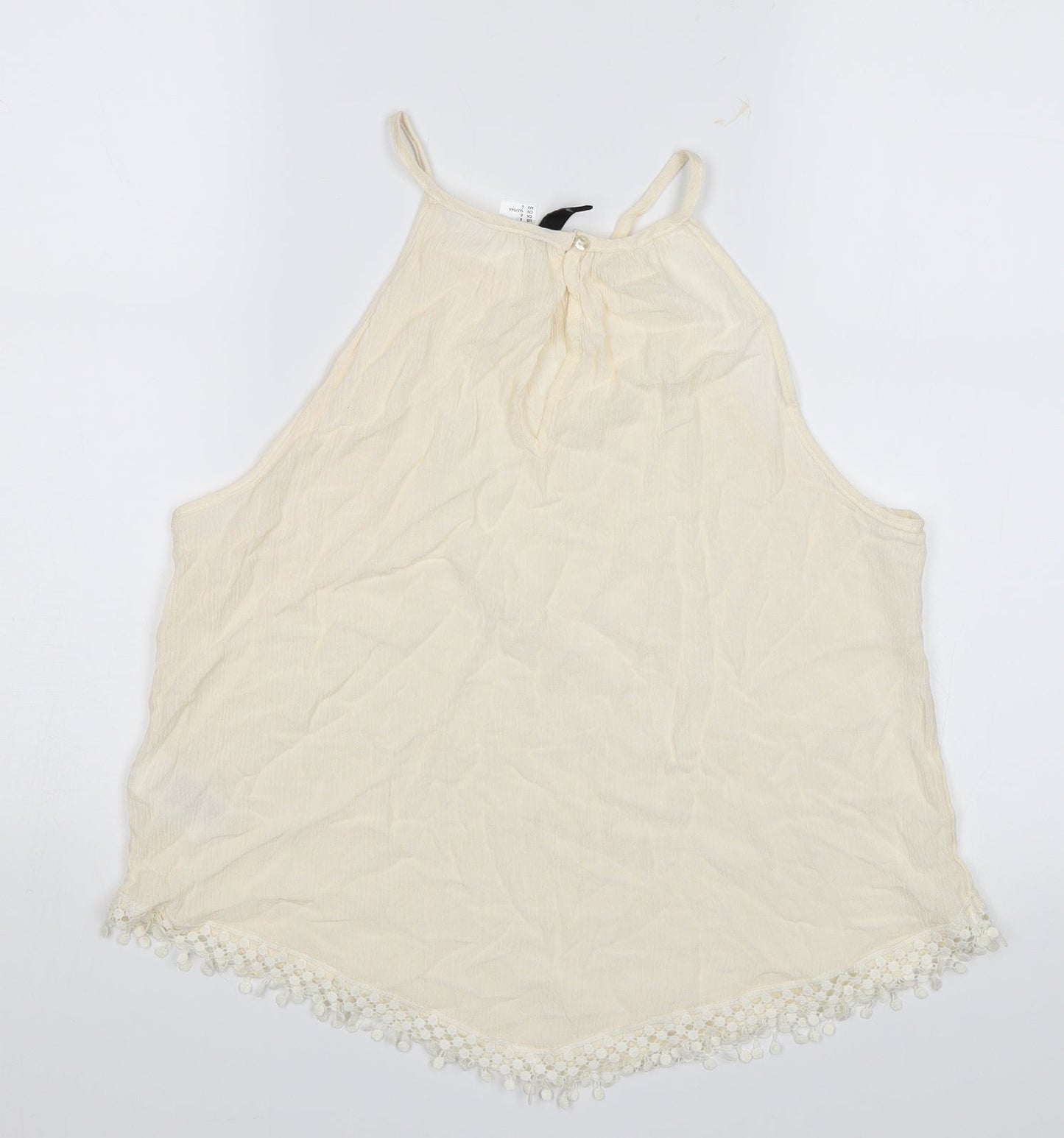 Divided Womens White   Camisole Blouse Size 8