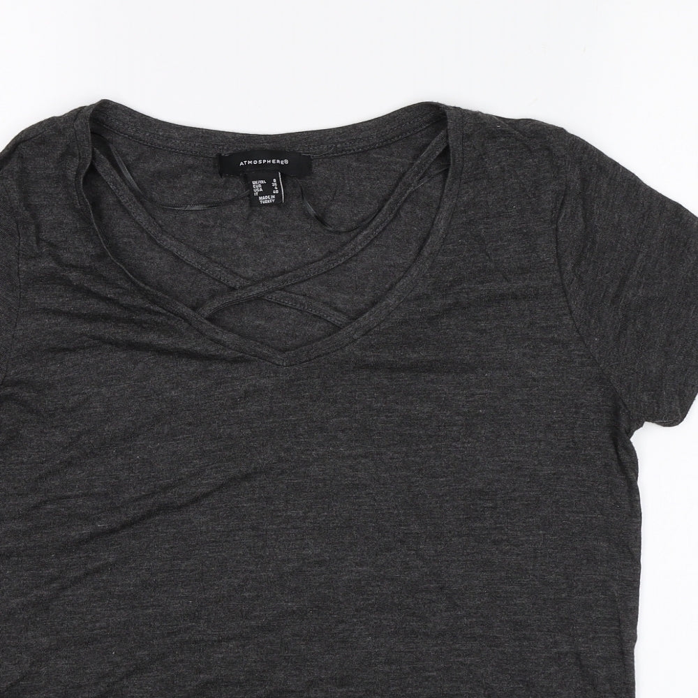 Atmosphere Womens Grey   Basic T-Shirt Size 8
