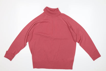 Front view of Marisota women’s pink jumper, size UK 16
