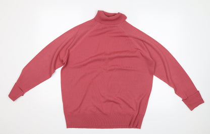 Back view of Marisota women’s pink jumper, size UK 16