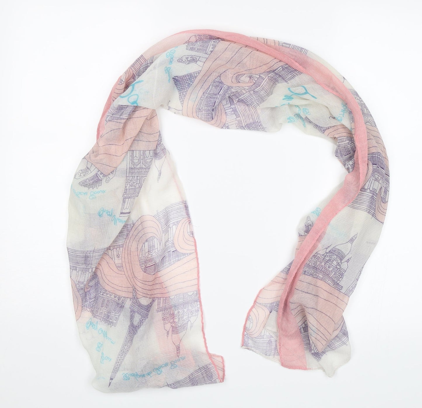 Preworn Womens Pink    Shawl/Wrap   - Paris
