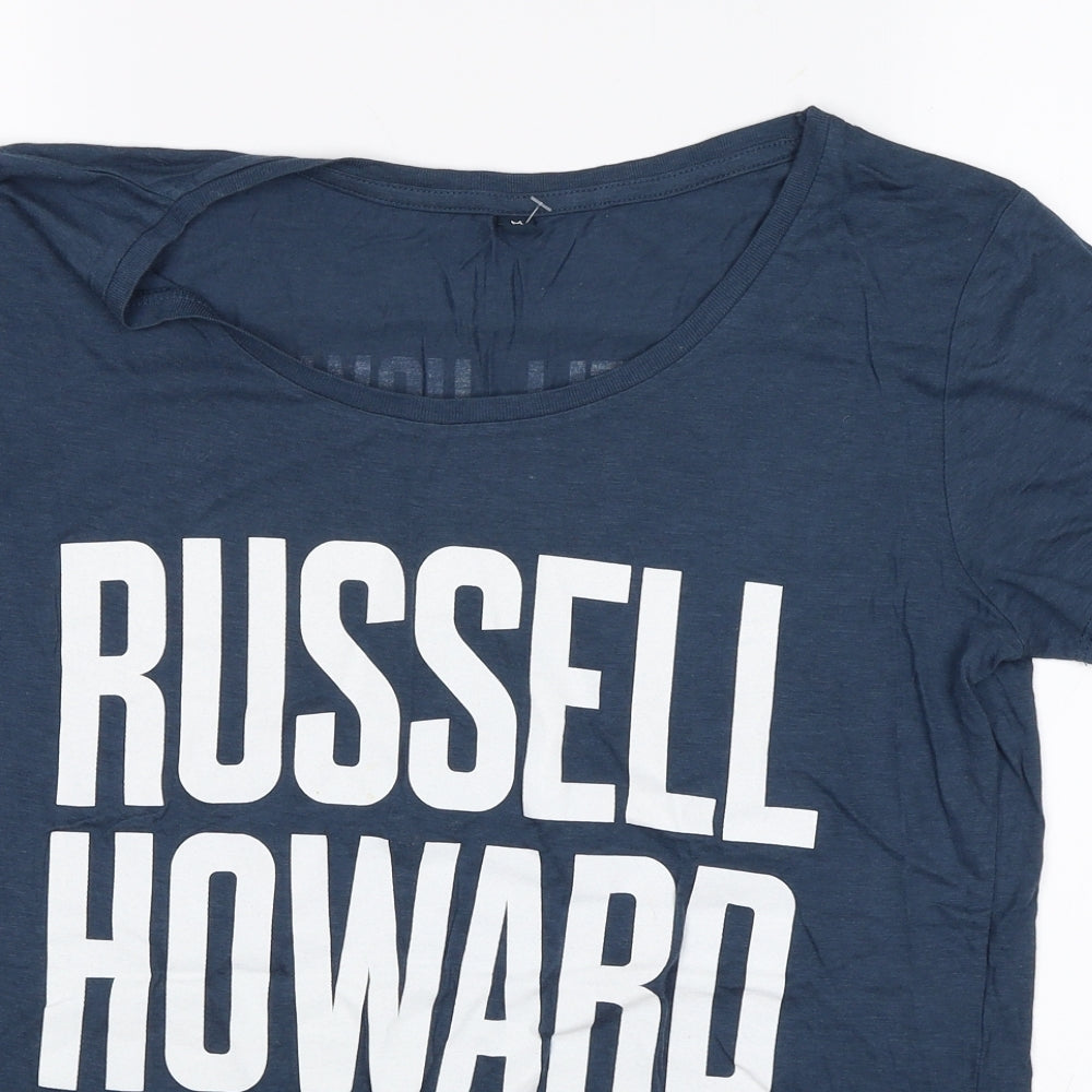 Preworn Womens Blue   Basic T-Shirt Size M  - Russell Howard
