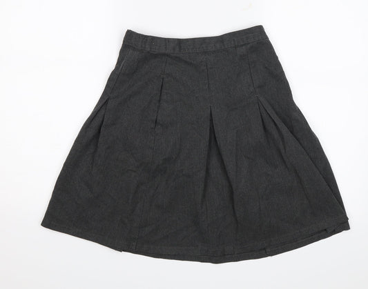 M&S Girls Grey   Straight & Pencil Skirt Size 11-12 Years - School