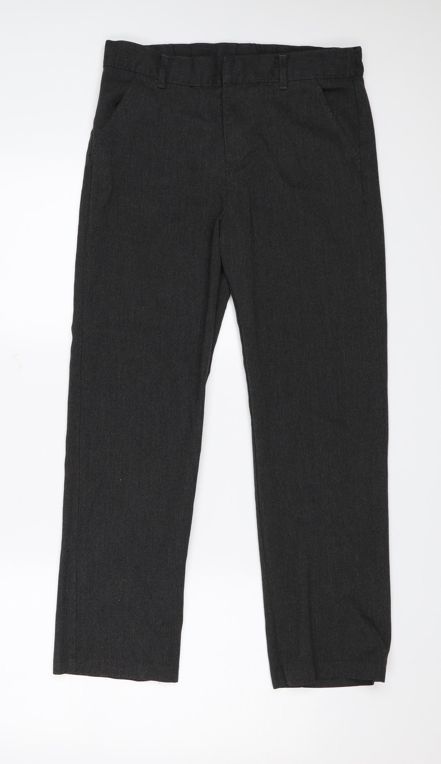 F&F Boys Grey   Dress Pants Trousers Size 12-13 Years - School