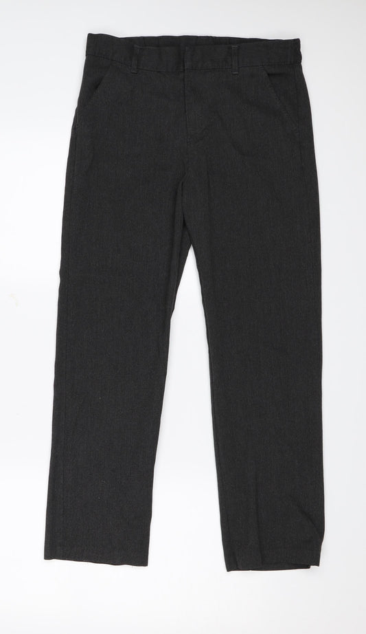 F&F Boys Grey   Dress Pants Trousers Size 12-13 Years - School