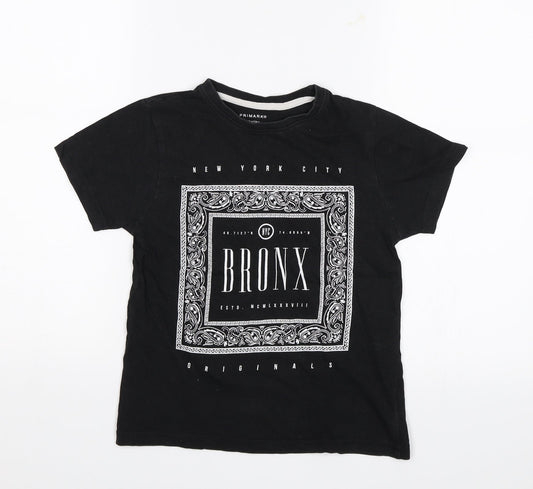 Primark Boys Black   Basic T-Shirt Size 7-8 Years  - New York City Bronx