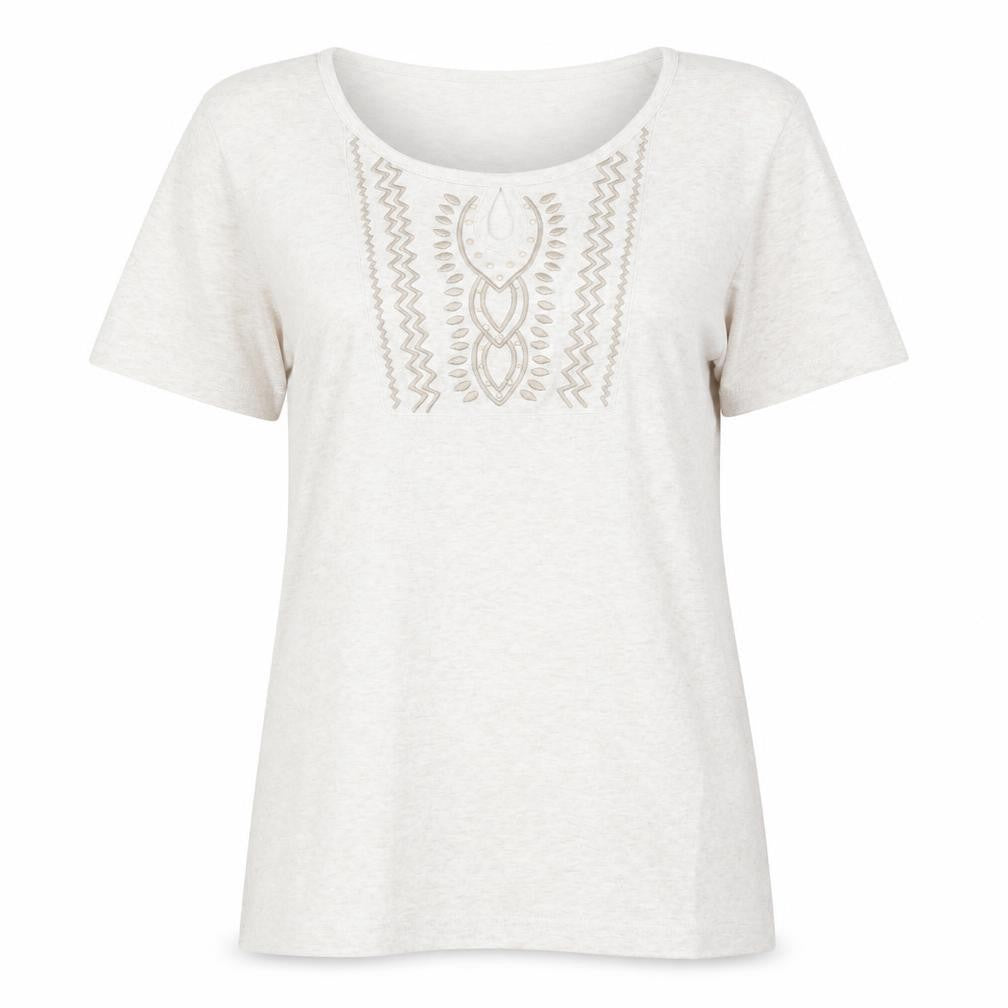 BM Womens Beige   Basic T-Shirt Size M