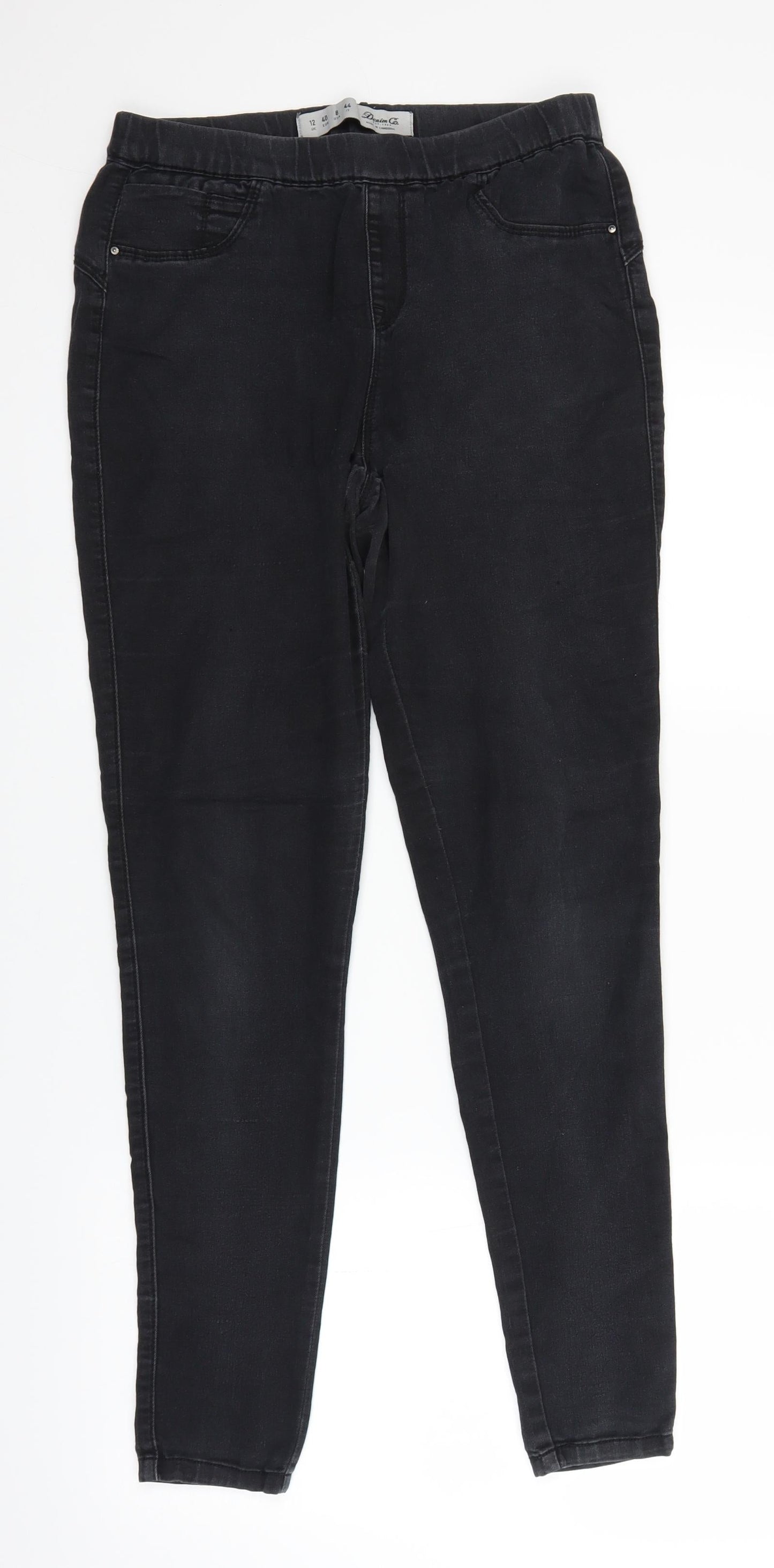 Primark Womens Black  Denim Jegging Jeans Size 12 L26 in