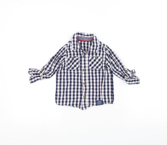 George Baby Blue   Basic Button-Up Size 12-18 Months