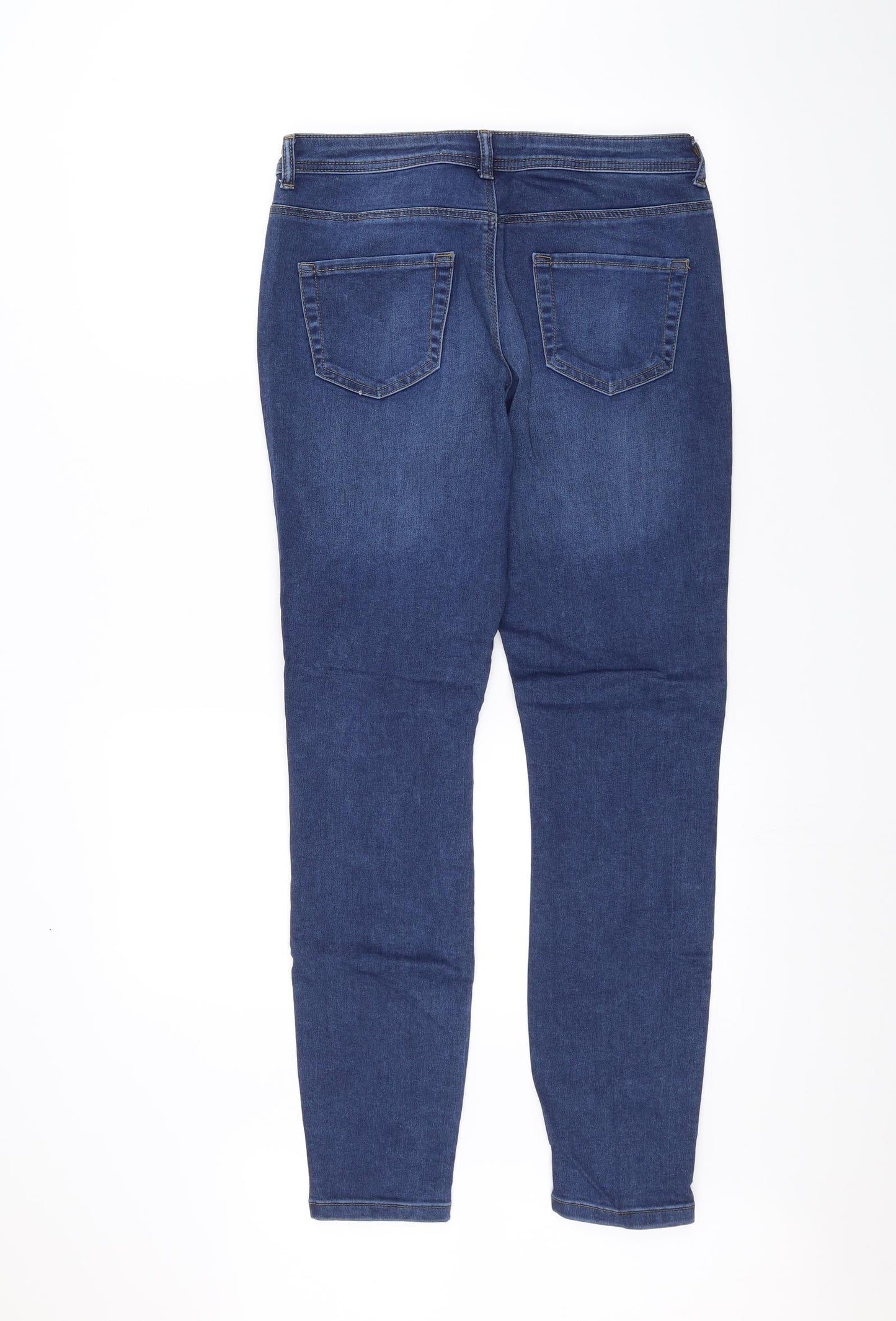 Denim & Co. Womens Blue   Straight Jeans Size 14 L29 in