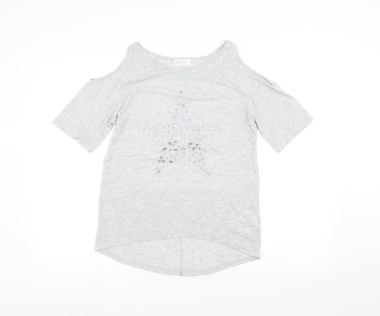 H&M Girls Grey   Basic T-Shirt Size 14 Years