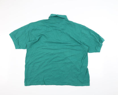 Back view of Antartex men’s green polo, size XL
