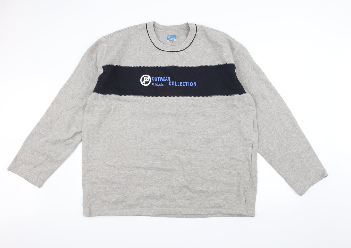 Club Sportif Mens Grey   Pullover Jumper Size 2XL