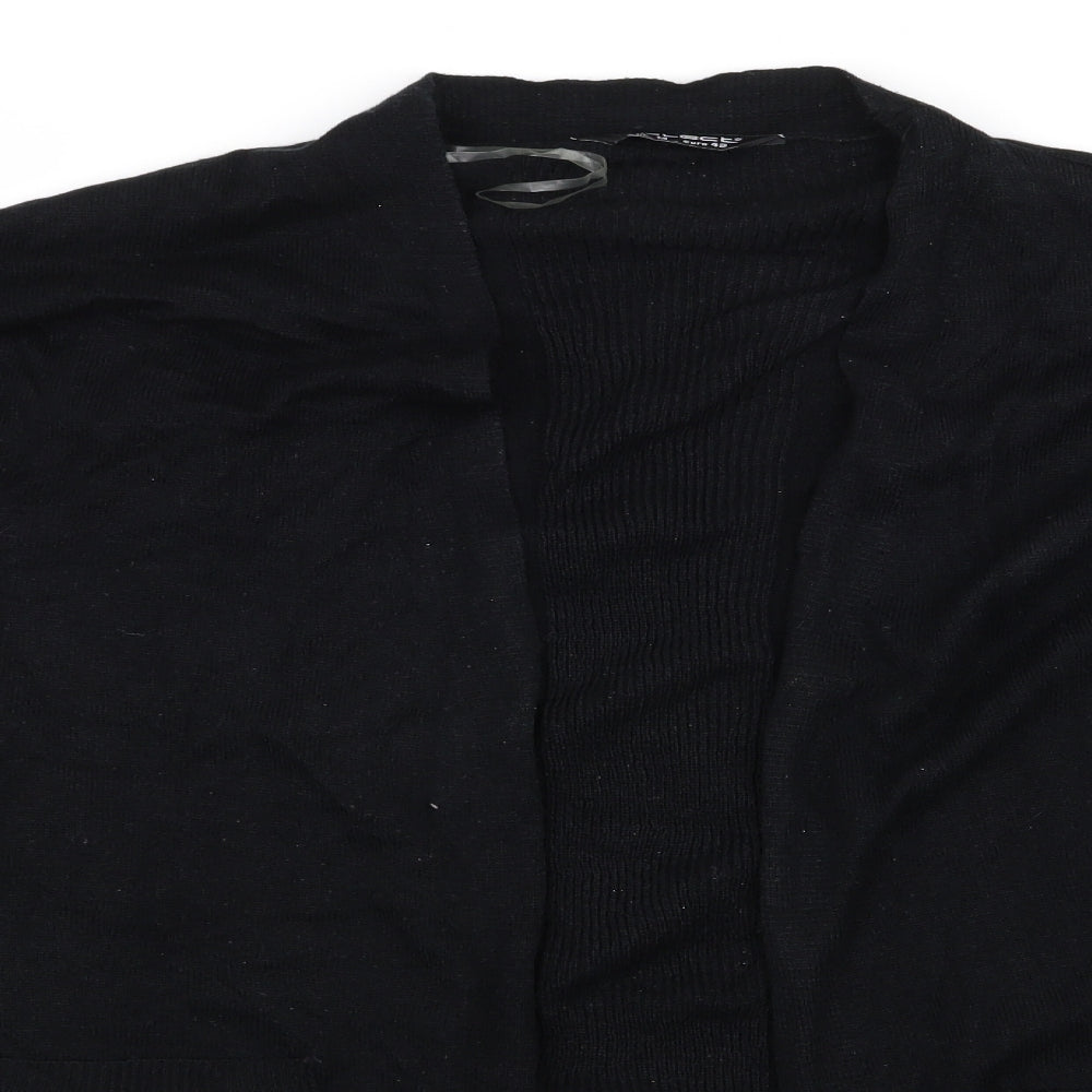 Select Womens Black  Rayon Cardigan Jumper Size 14