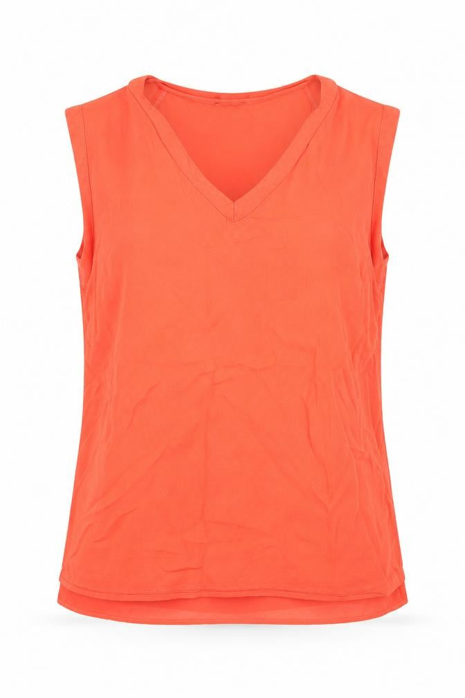 Warehouse Womens Orange   Basic Blouse Size 10