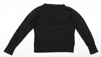 Front view of George men’s black jumper, size M