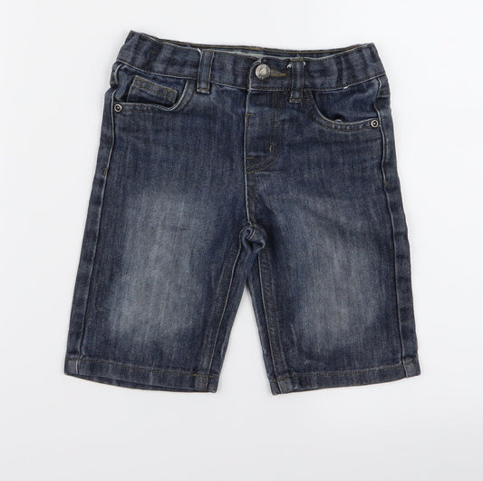 Preworn Girls Blue   Biker Shorts Size 4 Years