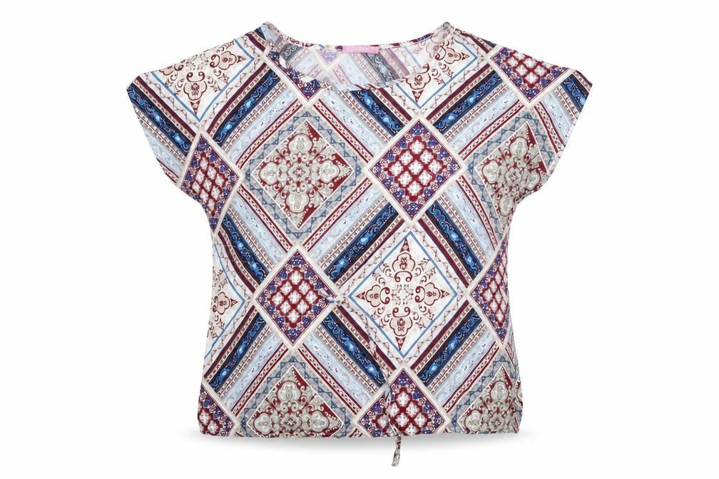 Hostar Womens Multicoloured Paisley  Basic Blouse Size M