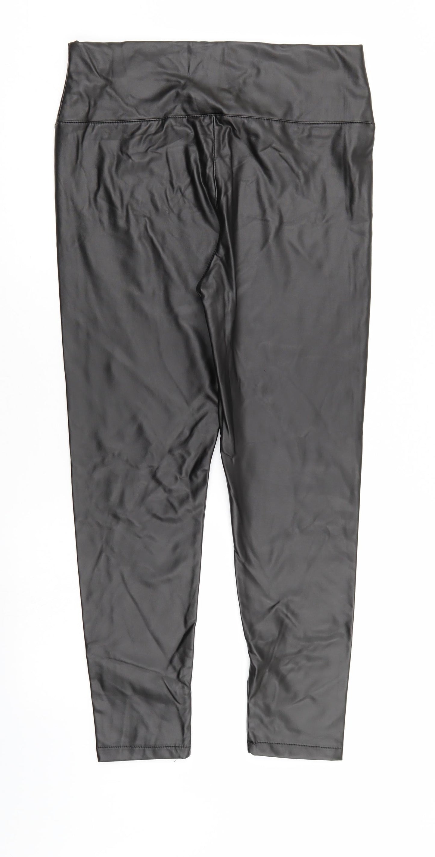 I SAW IT FIRST Womens Brown   Trousers  Size L L25 in - LEATHER LOOK