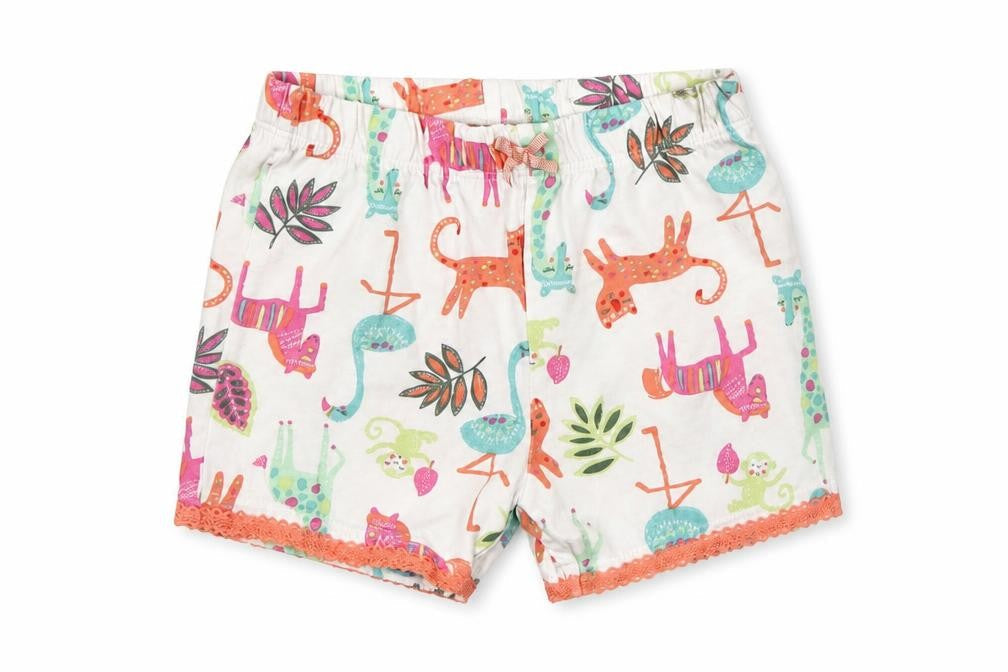 Nutmeg Baby Multicoloured Floral  Cropped Trousers Size 9-12 Months  - shorts